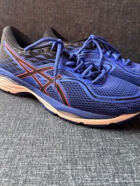 ASICS Gel Cumulus 19 Women’s Running Shoes  T7B8N-Blue/Black/Coral Size 11